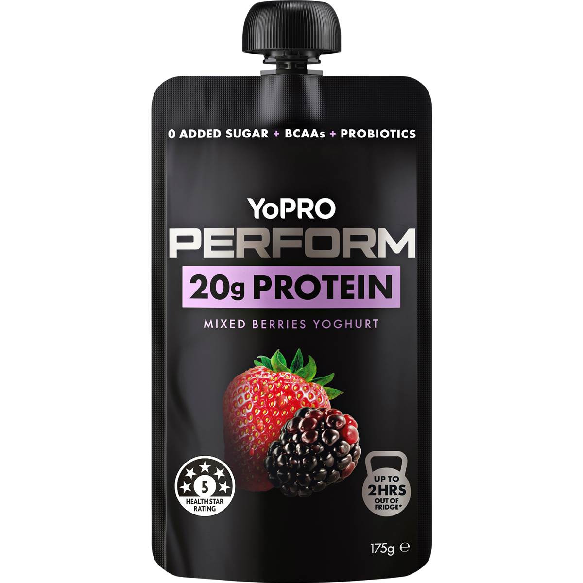 YoPRO Perform High Protein Yoghurt Pouch Mixed Berries 175g