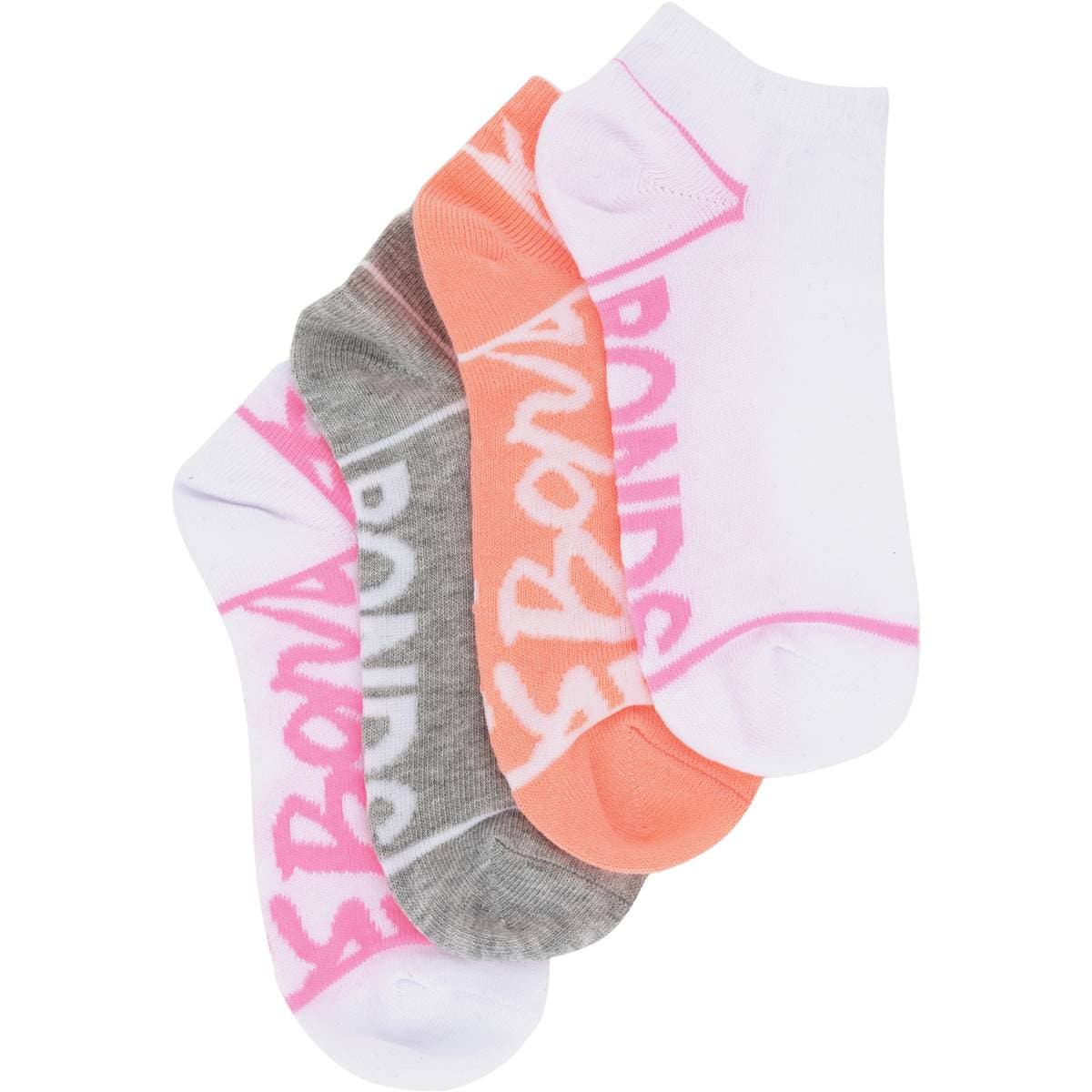 Bonds Kids Very Comfy Low Cut Socks Size 912 4 Pack Woolworths