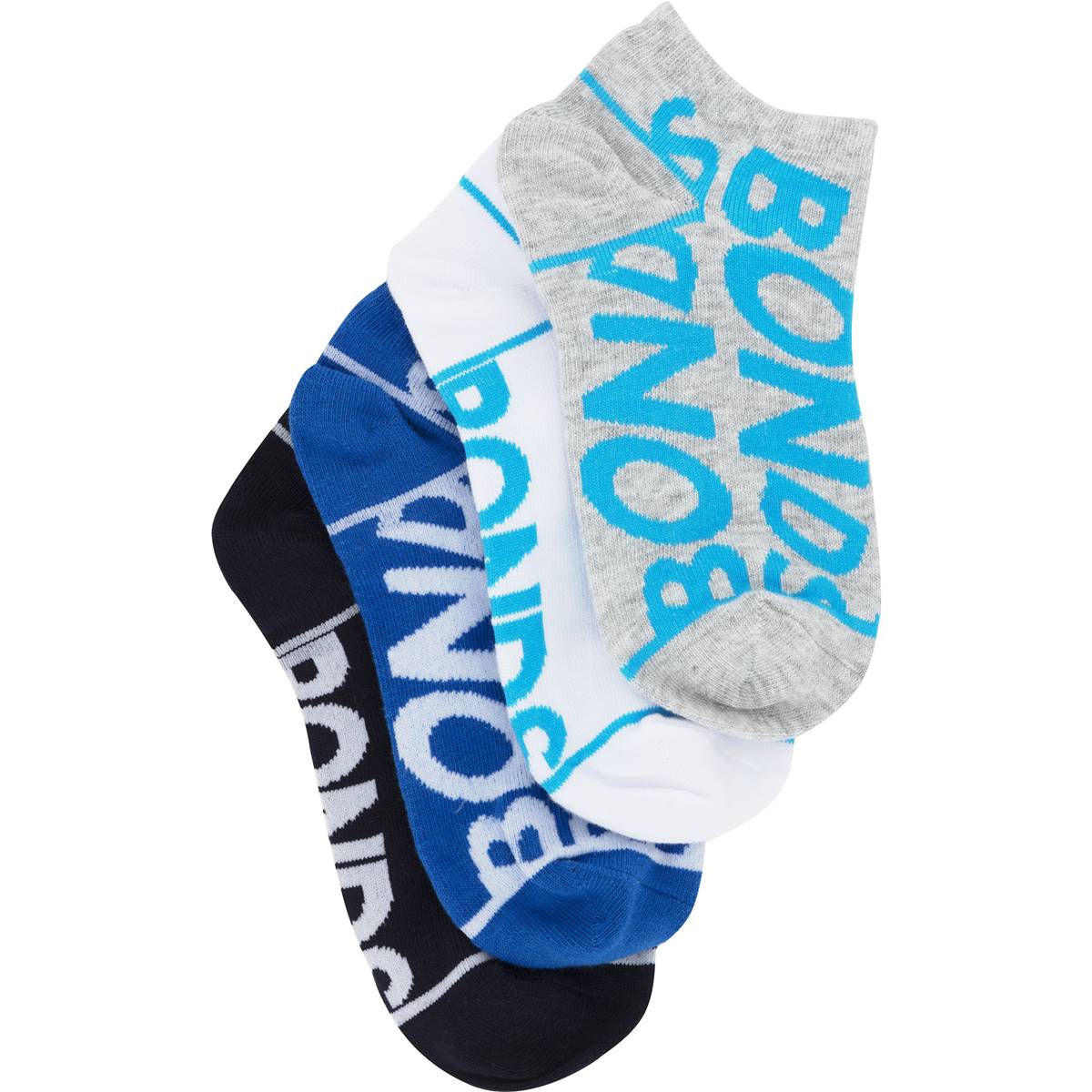 Bonds Kids Very Comfy Low Cut Socks Size 912 4 Pack Woolworths