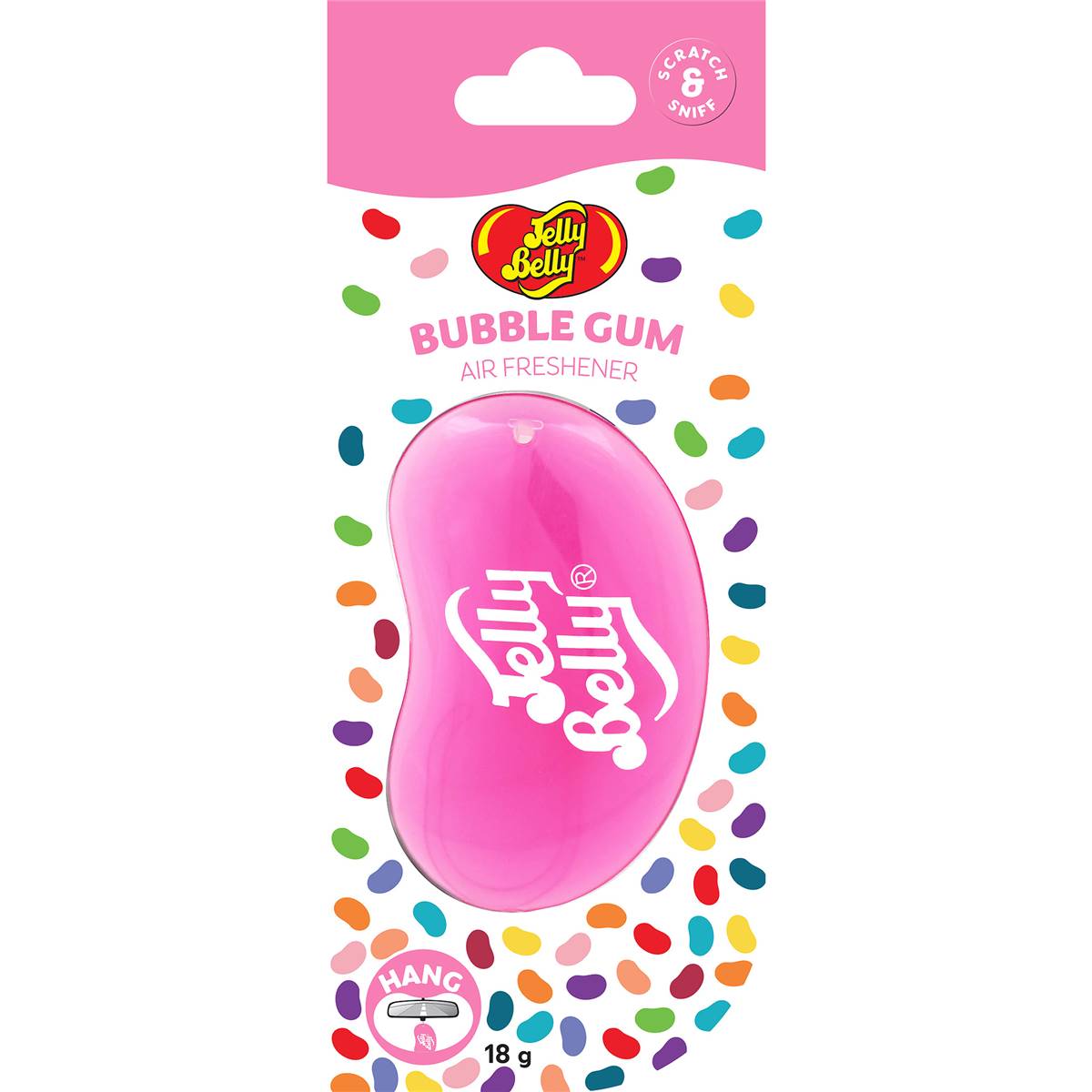 Jelly Belly 3D Car Air Freshener Bubblegum Each