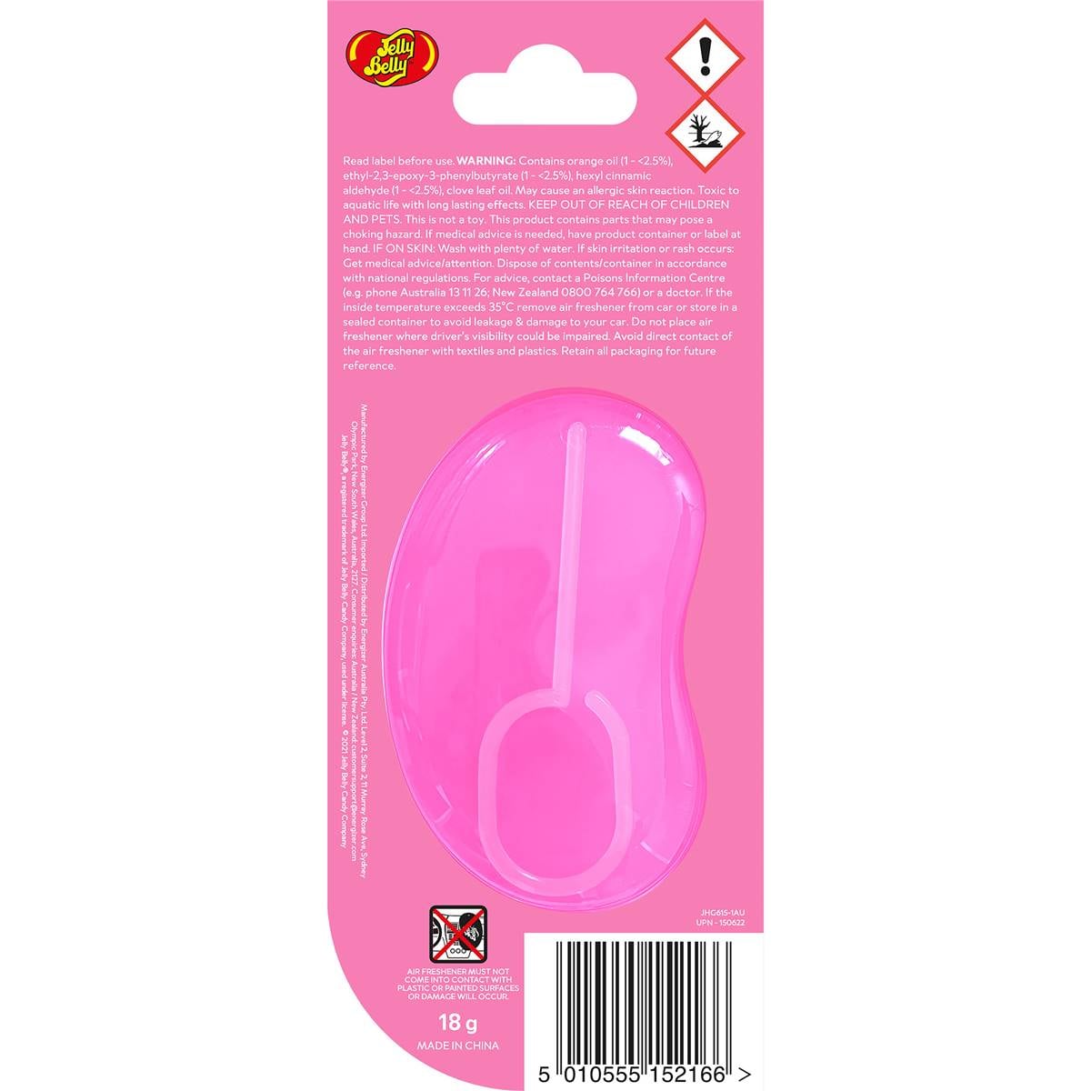 Jelly Belly 3d Car Air Freshener Bubblegum Each Woolworths