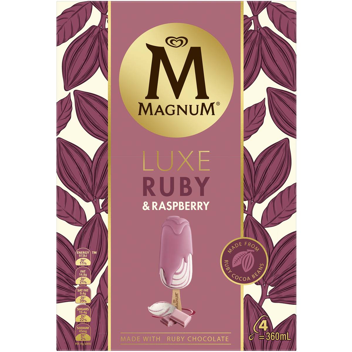 Streets Magnum Luxe Ruby & Raspberry 4 Pack | Woolworths
