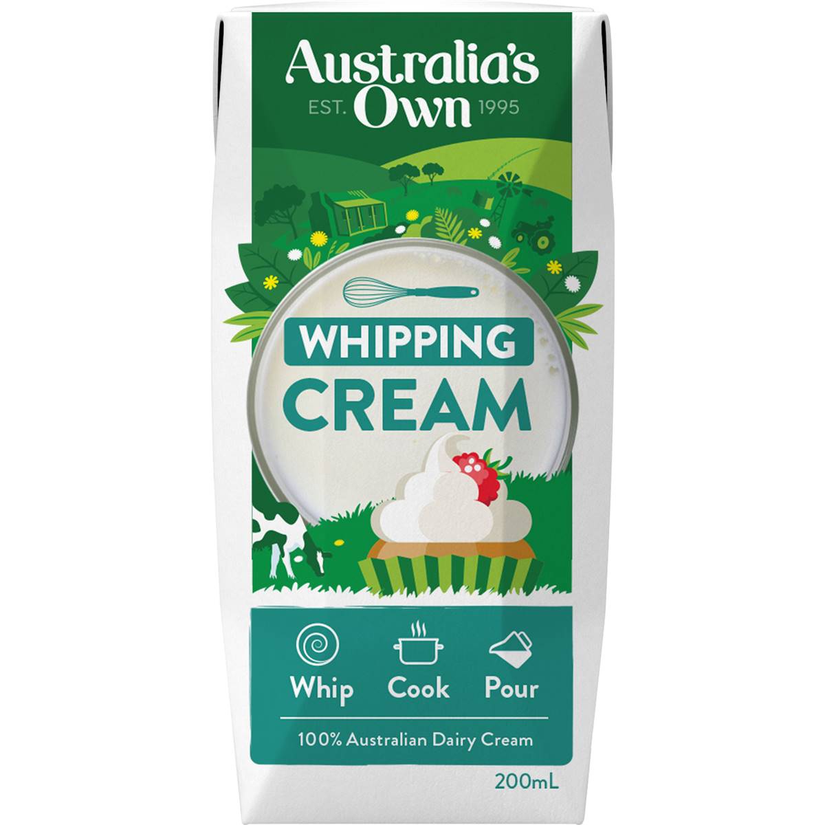 Australia's Own Whipping Cream Long Life 