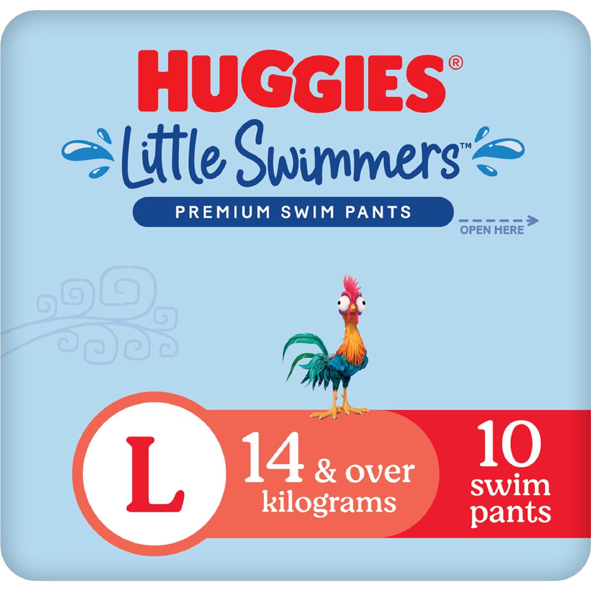 Huggies Little Swimmers Disposable Swim Nappies Large (14+kg) 10 Pack
