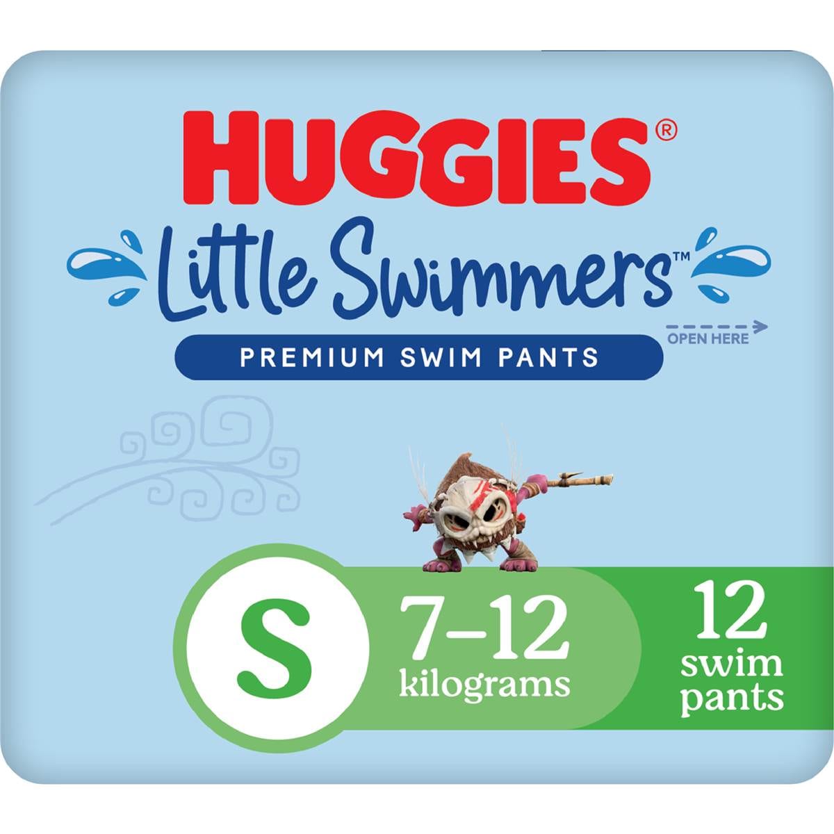 Huggies Little Swimmers Disposable Swim Nappies Small (712kg) 12 Pack