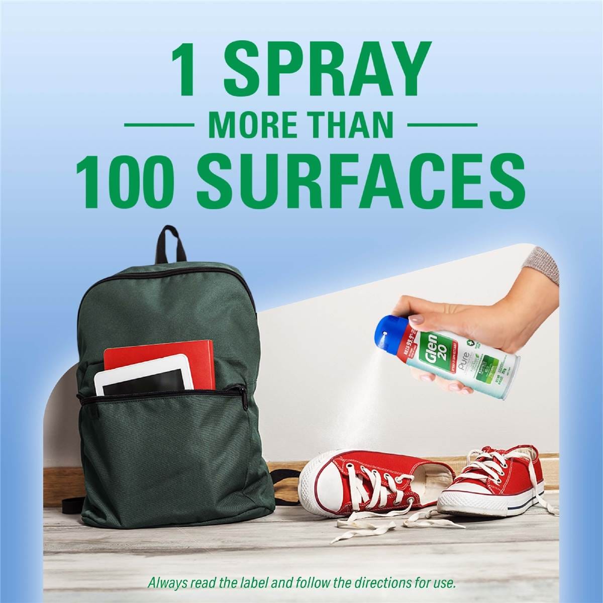 Glen 20 Pure Disinfectant Air Freshener Mist Fresh Water 283g Woolworths