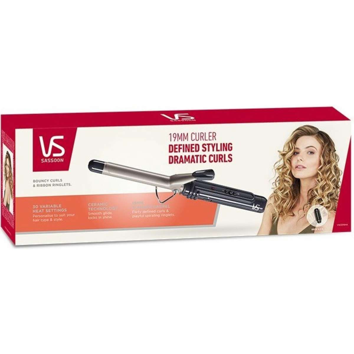 VS Sassoon Studio Tools Instant Heat Ceramic Curler Woolworths