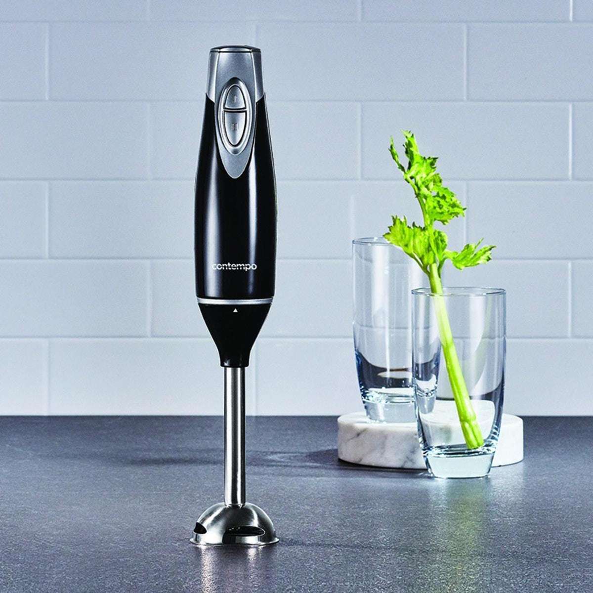 Contempo Stick Hand Blender with Beaker Black Woolworths