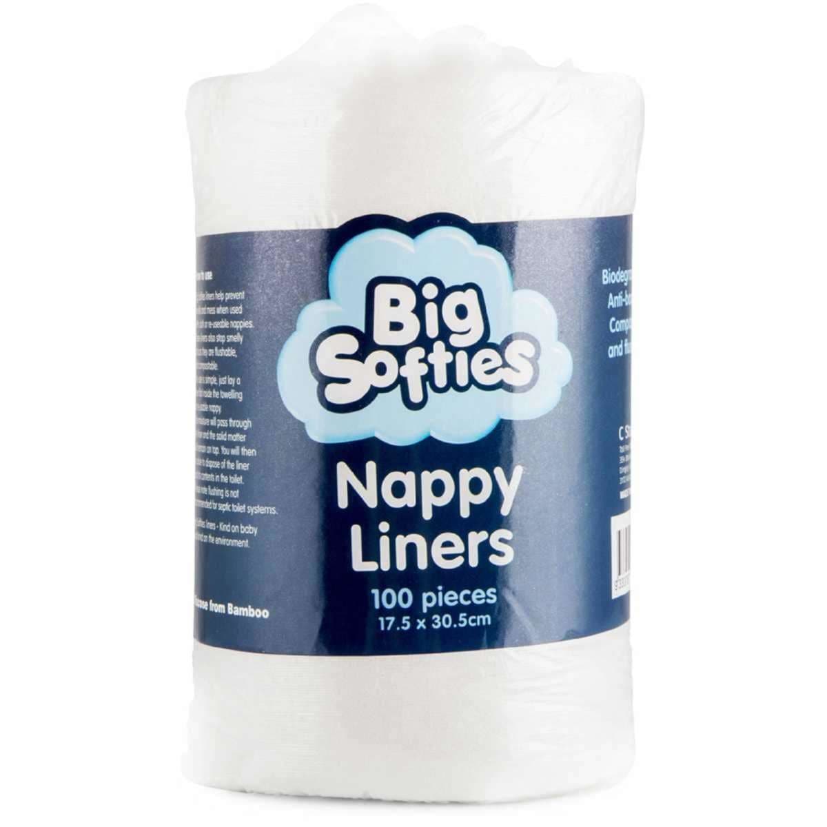 Big Softies Nappy Liners 100 Pieces Woolworths