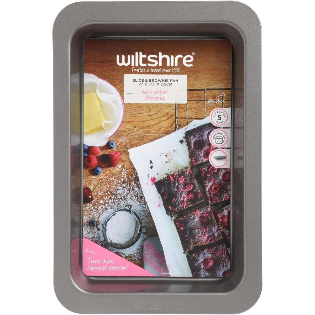 Wiltshire Slice & Brownie Pan Pink Woolworths