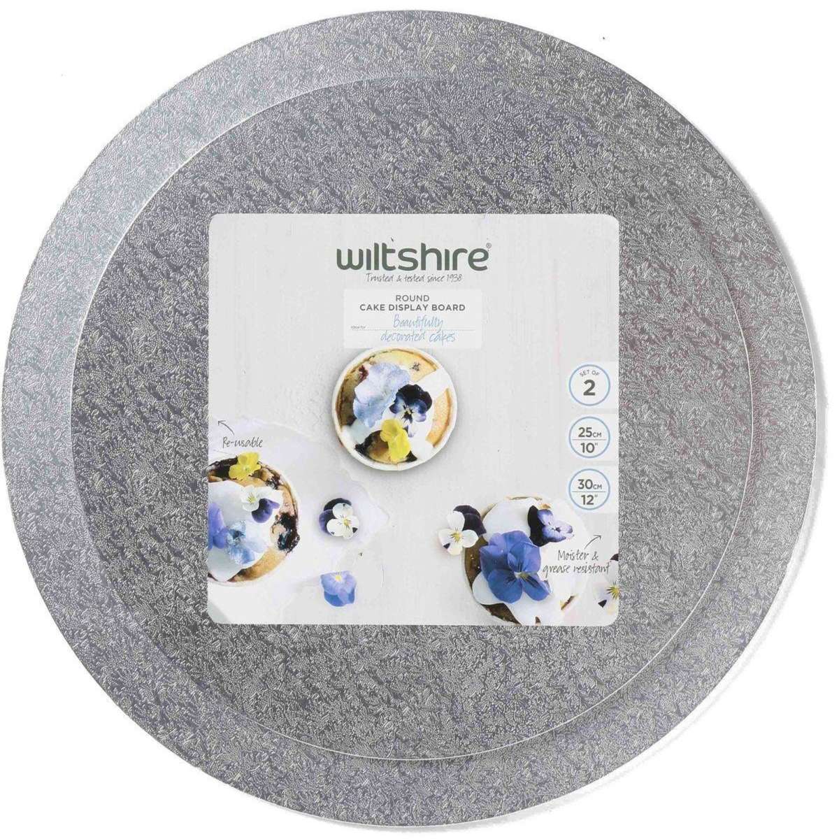 Wiltshire Round Cake Display Boards Set 2 pack Woolworths