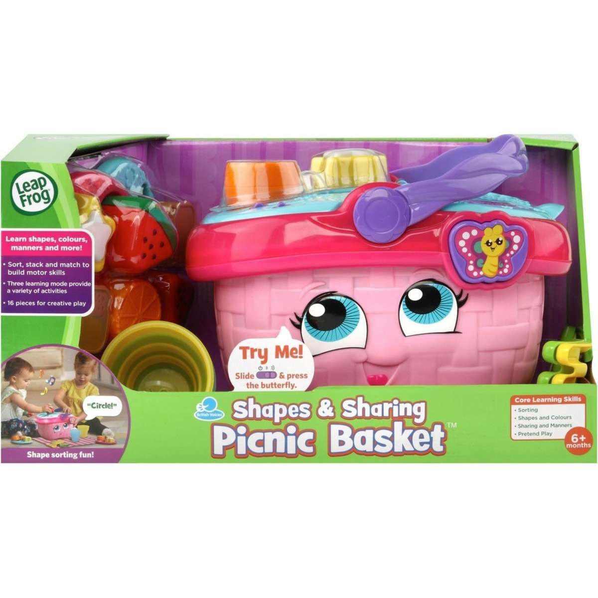 LeapFrog Shapes and Sharing Picnic Basket Woolworths