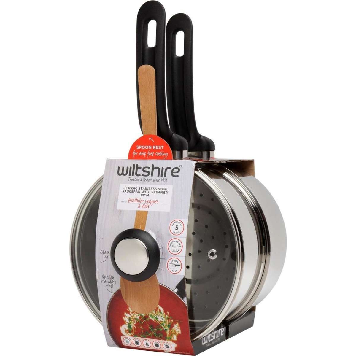 Wiltshire Classic Steamer Set 18cm Woolworths