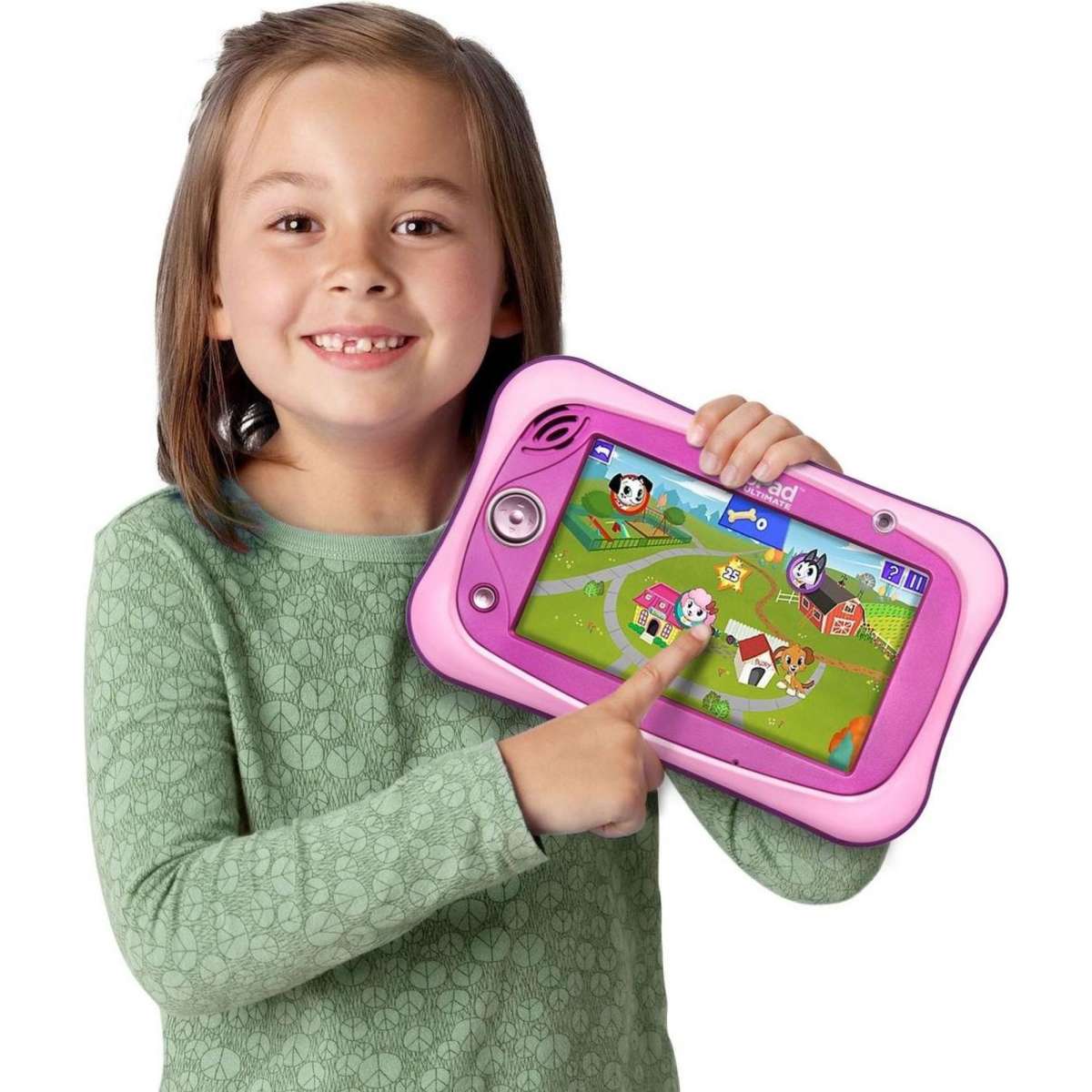 LeapFrog LeapPad Ultimate Bundle Kids Safe Learning Tablet Pink