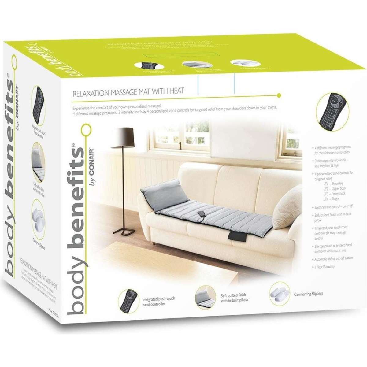 Conair Body Benefits Massage Mat with Heat Woolworths