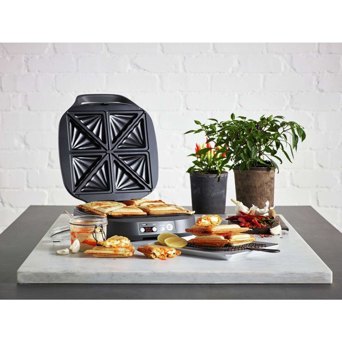 Breville Power 4 Slice Toastie Maker LTS425GRY Woolworths