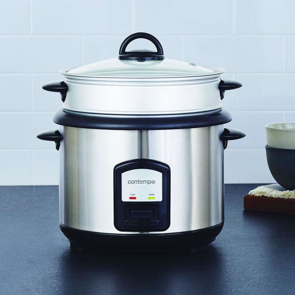 Contempo 10 Cup Rice Cooker with Steamer Woolworths