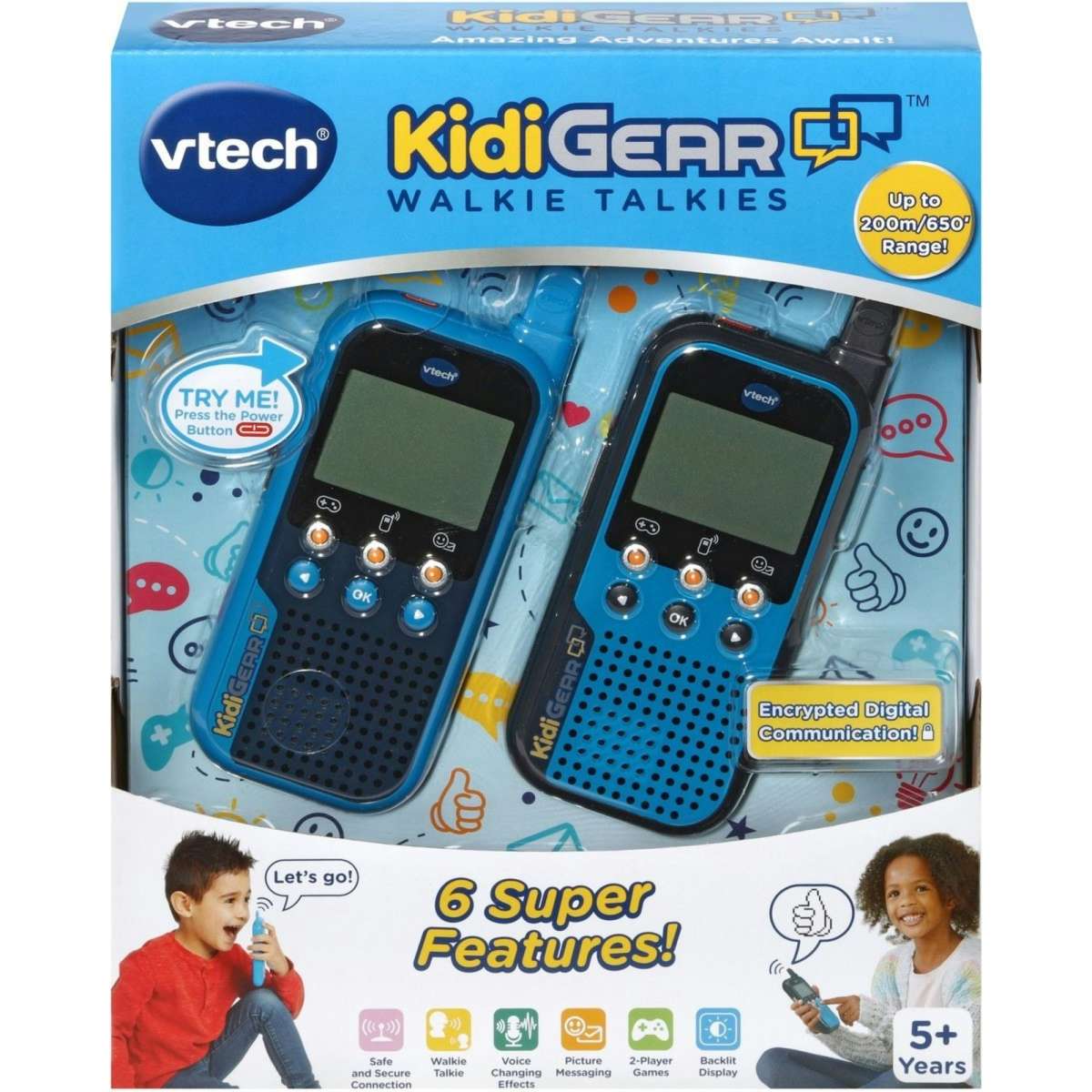 VTech KidiGear Walkie Talkies - Blue | Woolworths