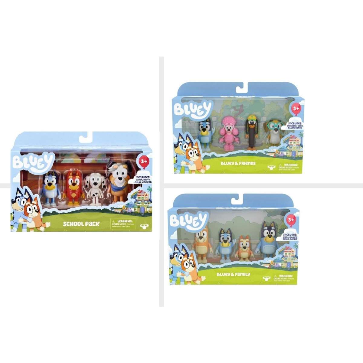 Bluey Family Figures Designs may vary Woolworths