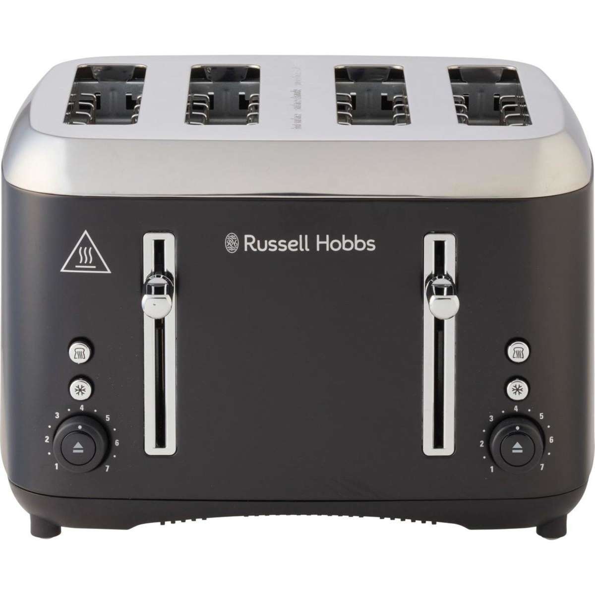 Russell Hobbs Addison 4Slice Toaster, Matte Black RHT514BLK Woolworths
