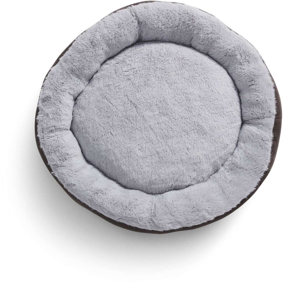 Perfect Pet Bolstered Round Dog Bed Brown & Grey Woolworths