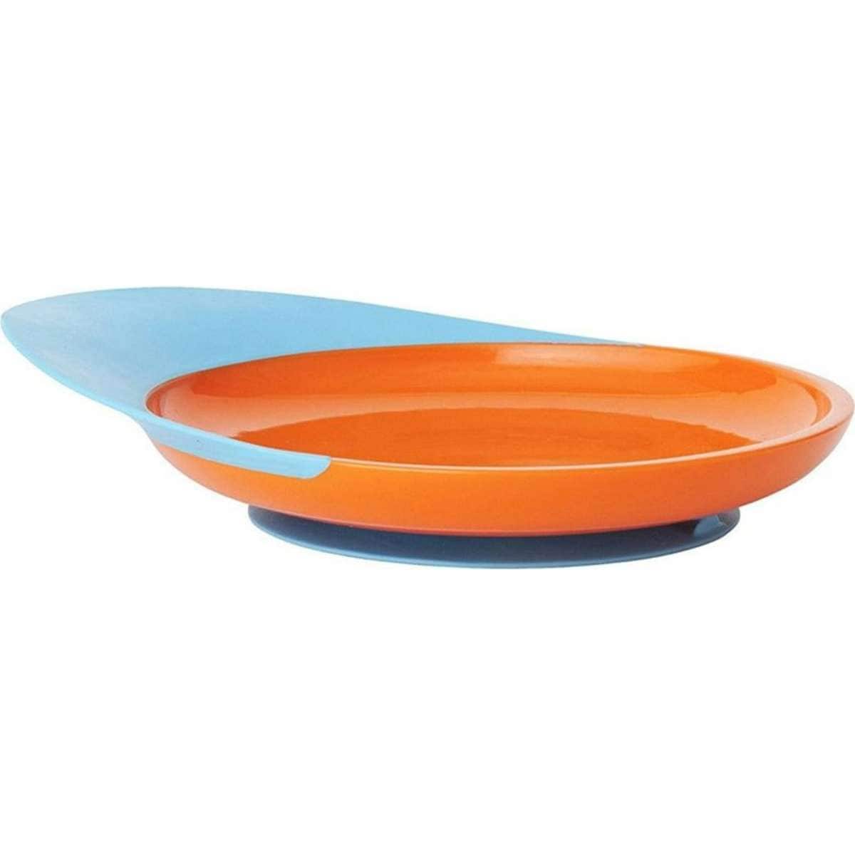 Catch Plate with Spill Catcher Blue/Orange 9m+ Woolworths