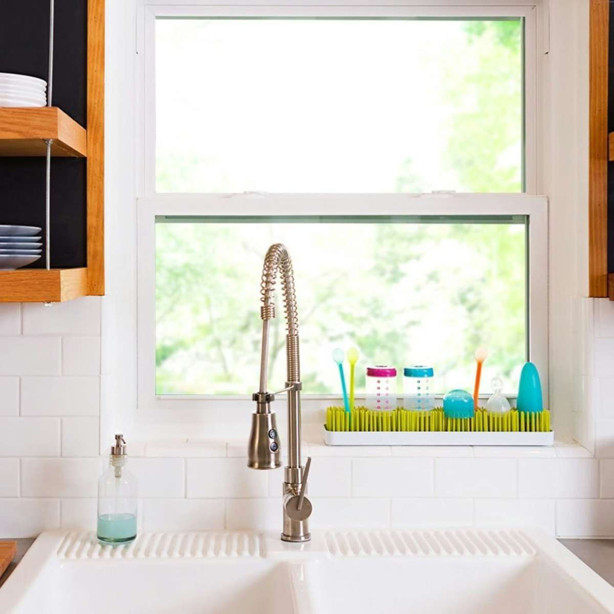 Patch Countertop Drying Rack Green/White Woolworths