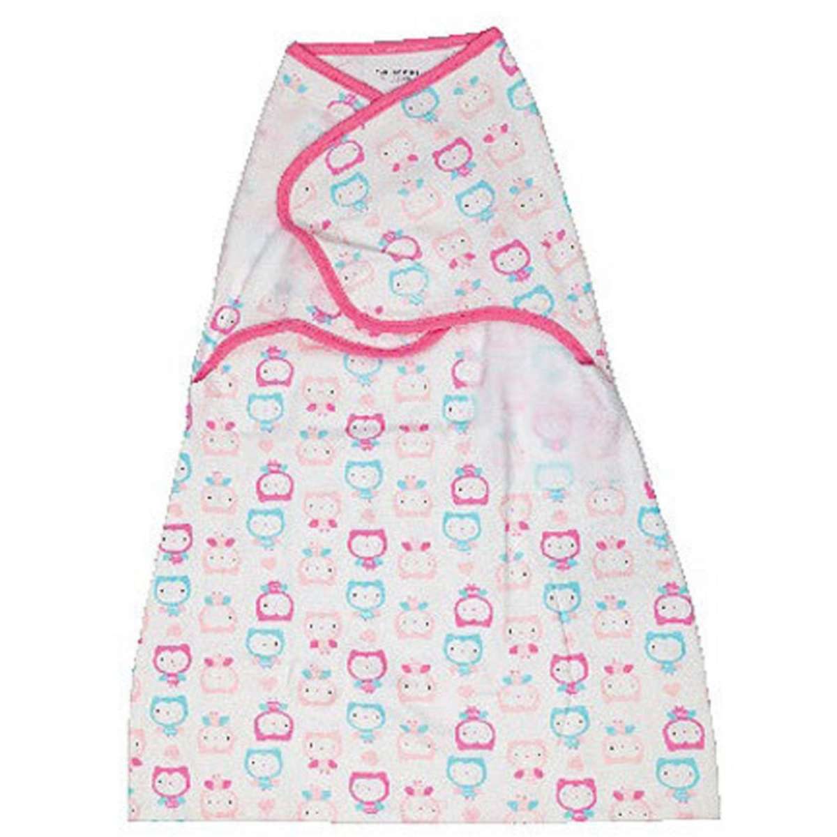 Playette Comfort Swaddle Wrap Pink Owls Woolworths