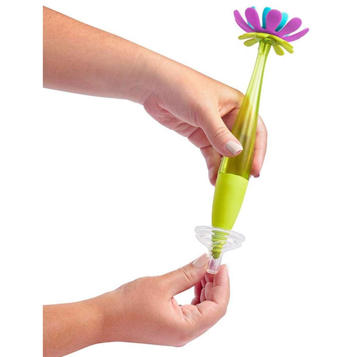 Boon Forb Soap Dispensing Silicone Bottle Brush Woolworths