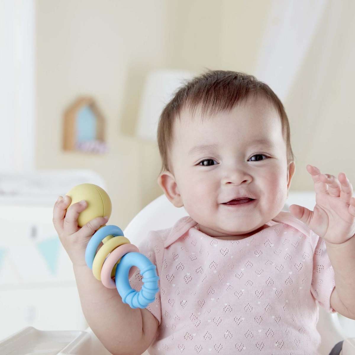 Hape Rattling Rings Teether Woolworths