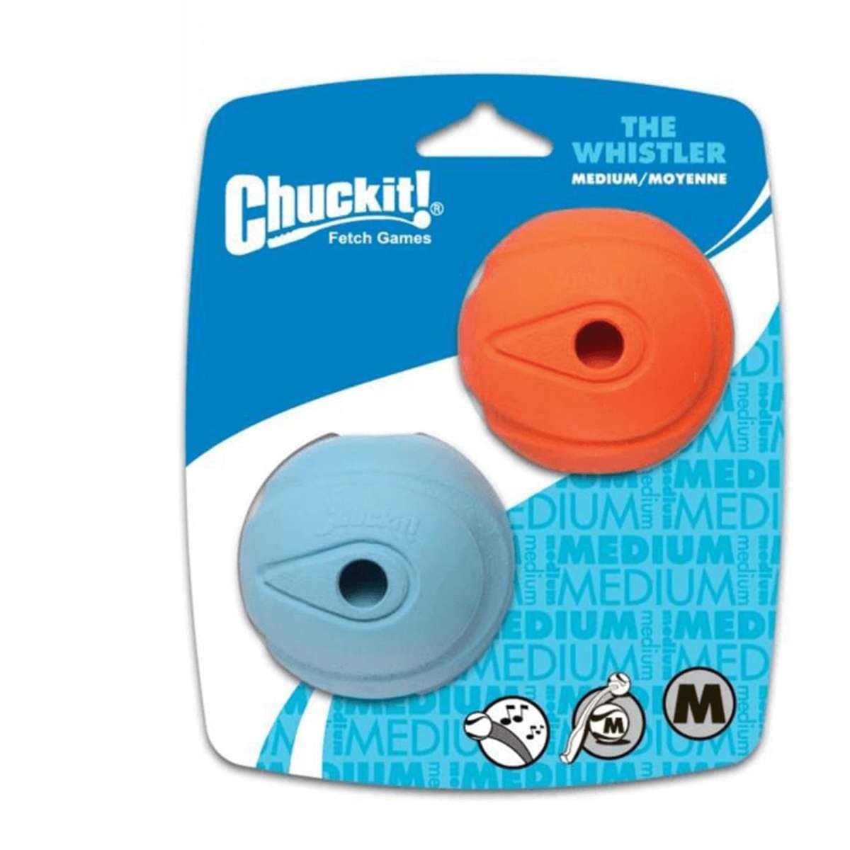 Chuckit! Whistler Ball 2"(5Cm) 2Pk Dog Toy Woolworths