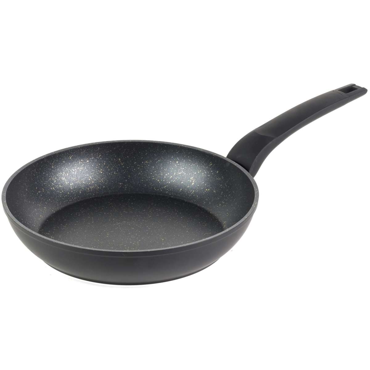 Salter 24cm Marble Frypan Gold Black Non-Stick Forged Aluminium Flat ...