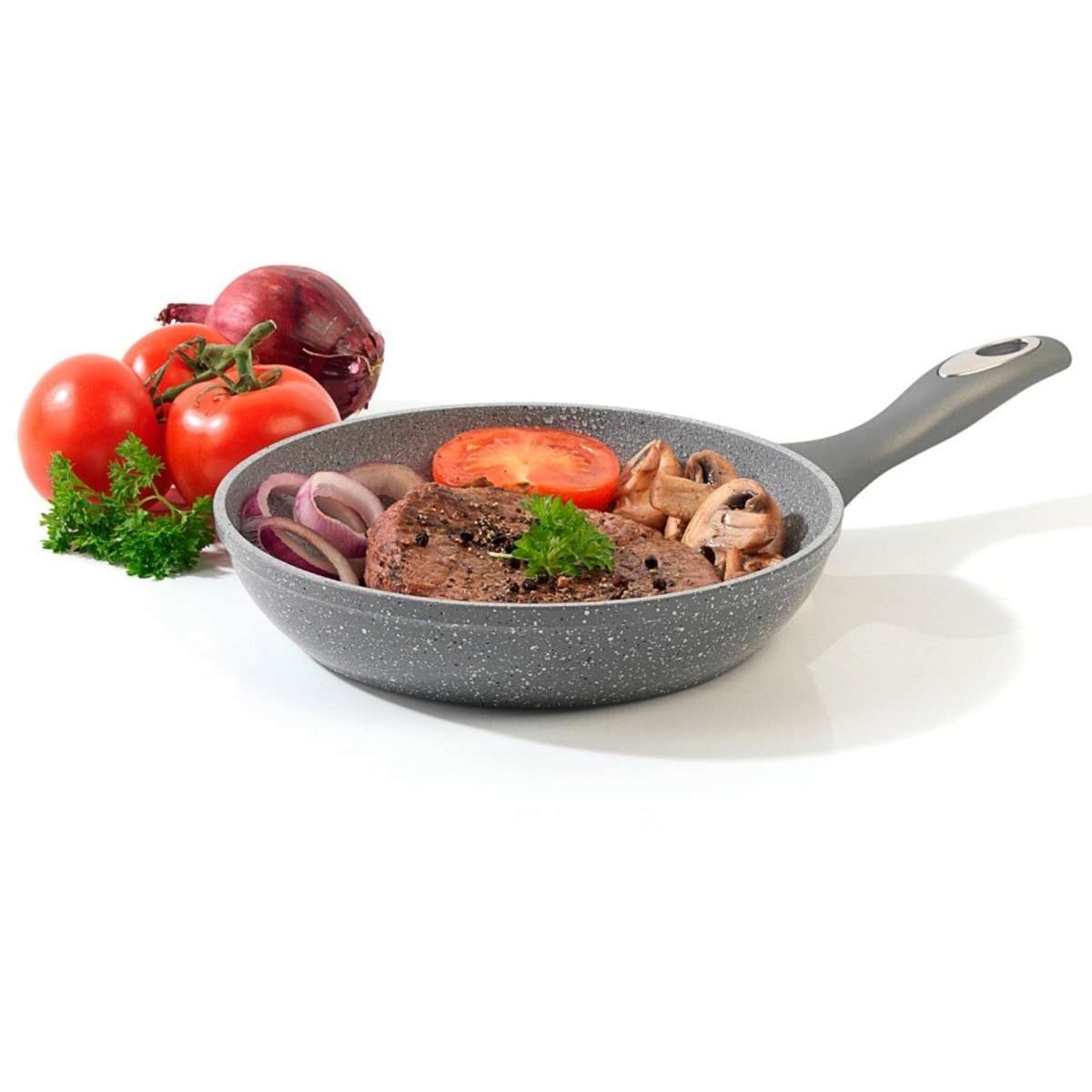 Salter 20cm Marblestone Frypan Grey Nonstick Aluminium Dishwasher Safe Woolworths