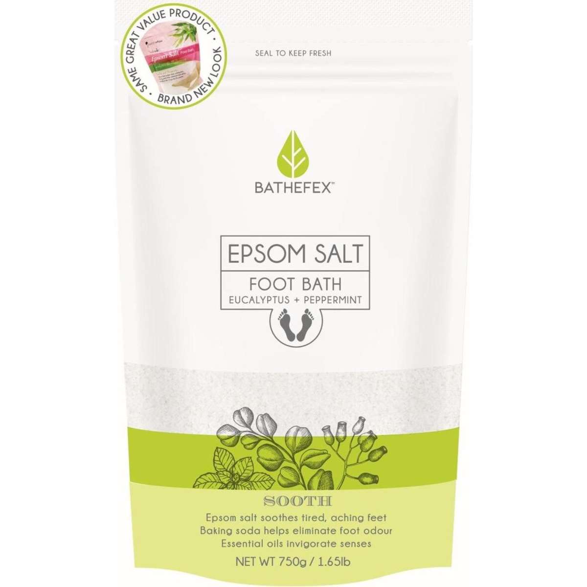Bathefex Softsole Epsom Salt Foot Bath 750g Woolworths