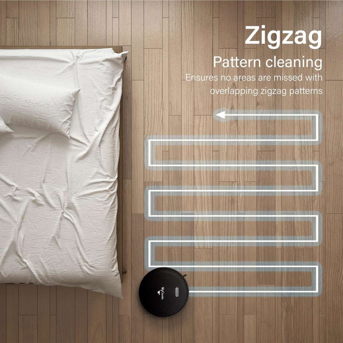 MyGenie Smart Robotic Vacuum Cleaner Black Woolworths