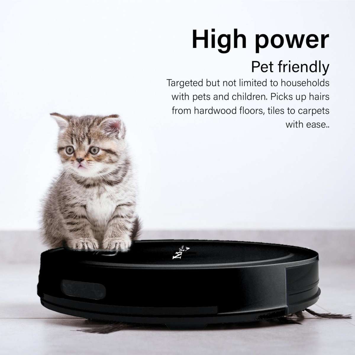 MyGenie Smart Robotic Vacuum Cleaner Black Woolworths