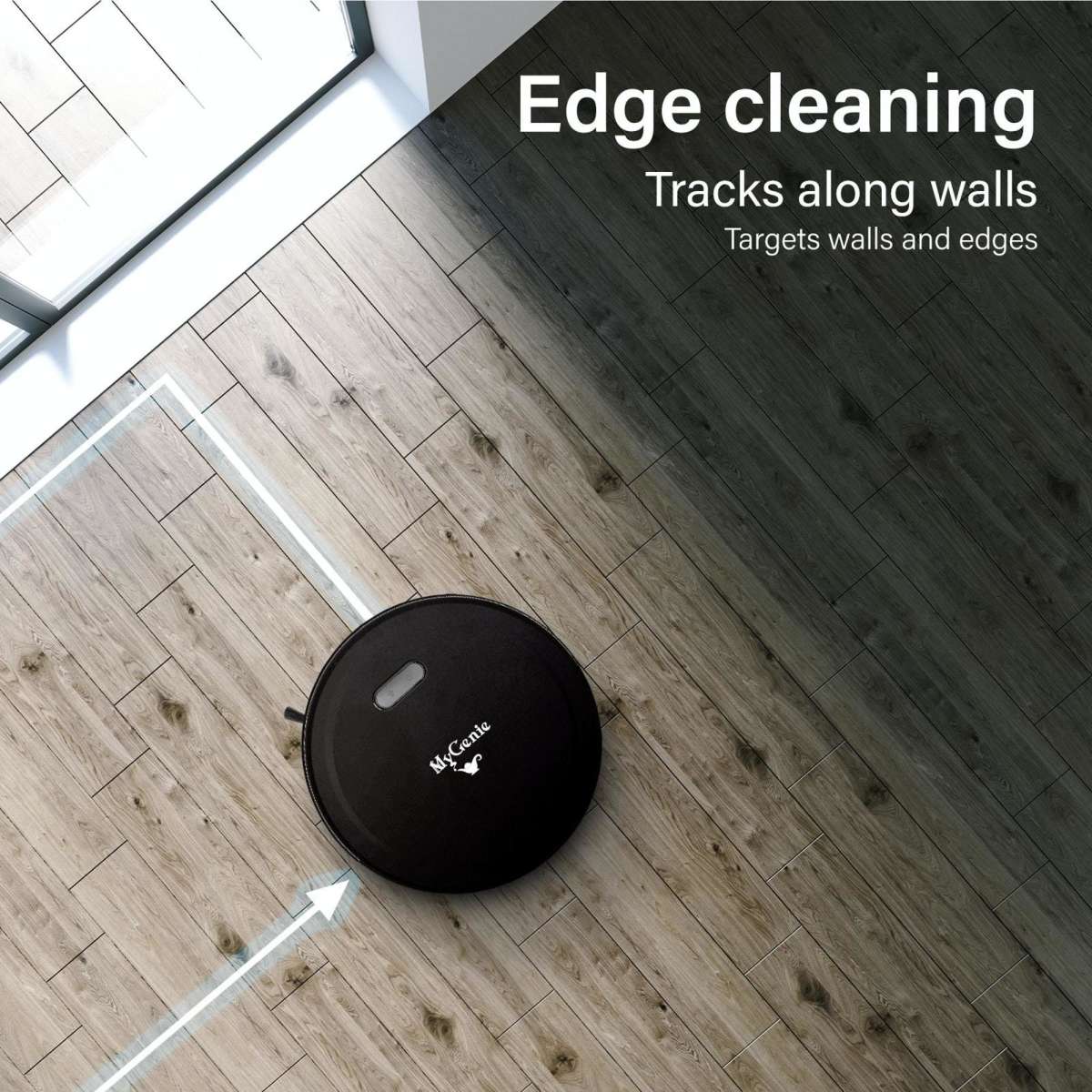 MyGenie Smart Robotic Vacuum Cleaner Black Woolworths