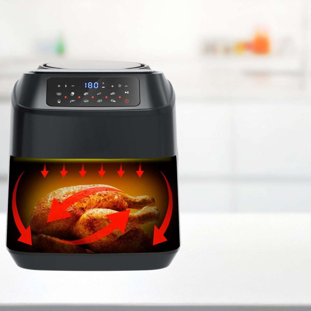 Kitchen Couture Air Fryer LCD Display || 11.5 Litre ||Black | Woolworths