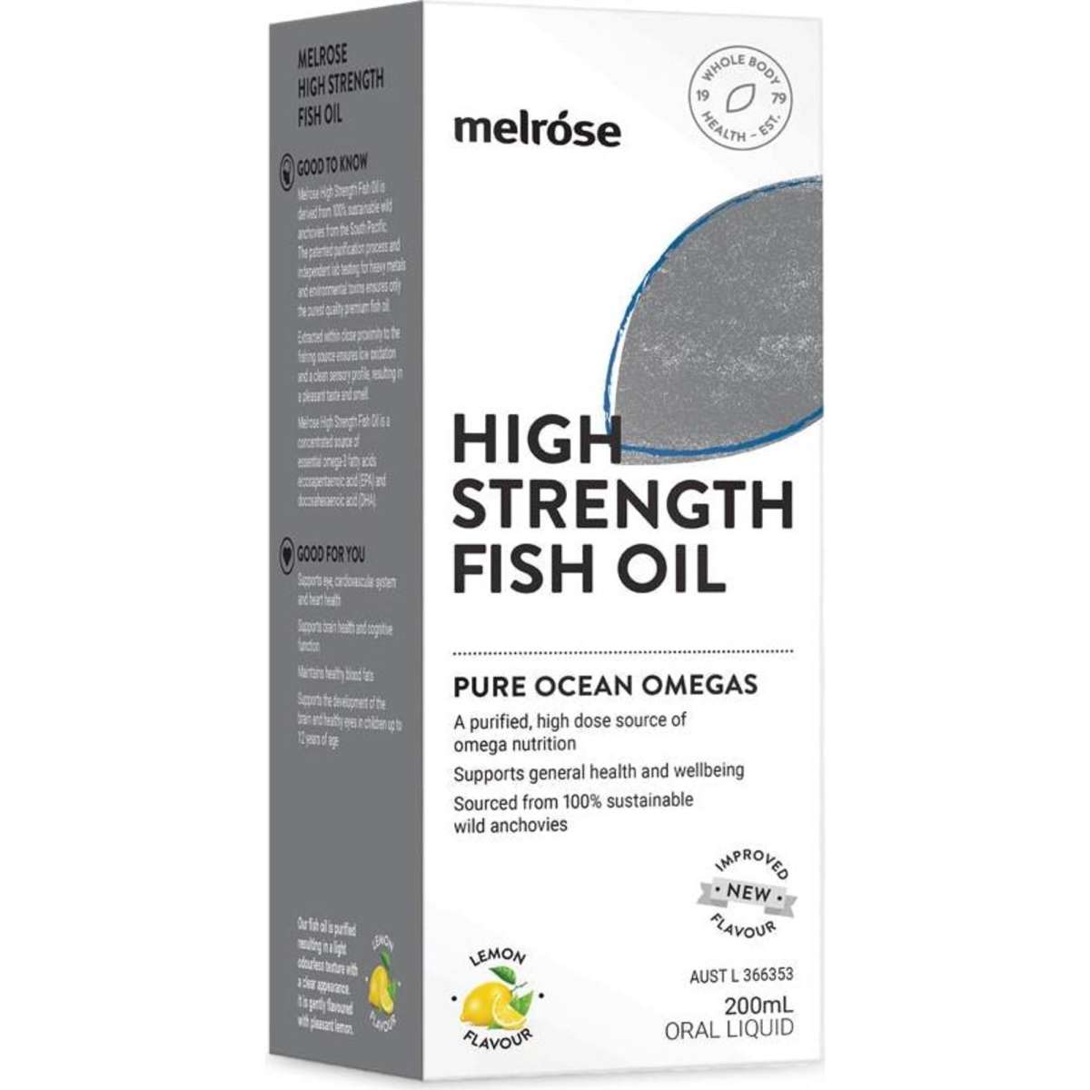 Melrose High Strength Fish Oil 200ml Woolworths