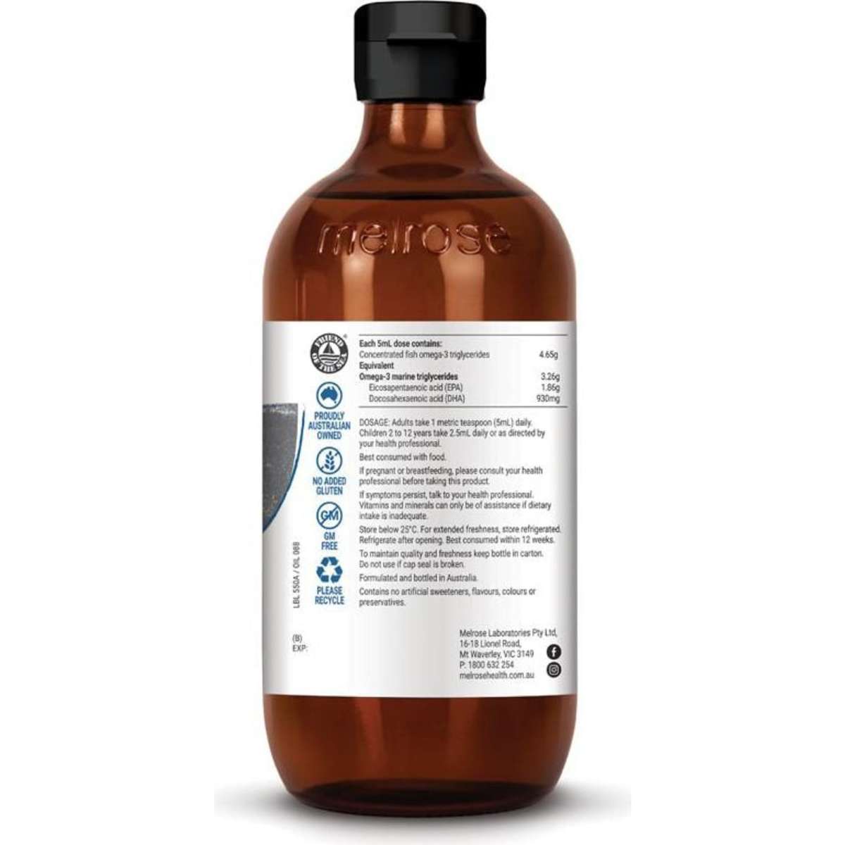 Melrose High Strength Fish Oil 200ml Woolworths