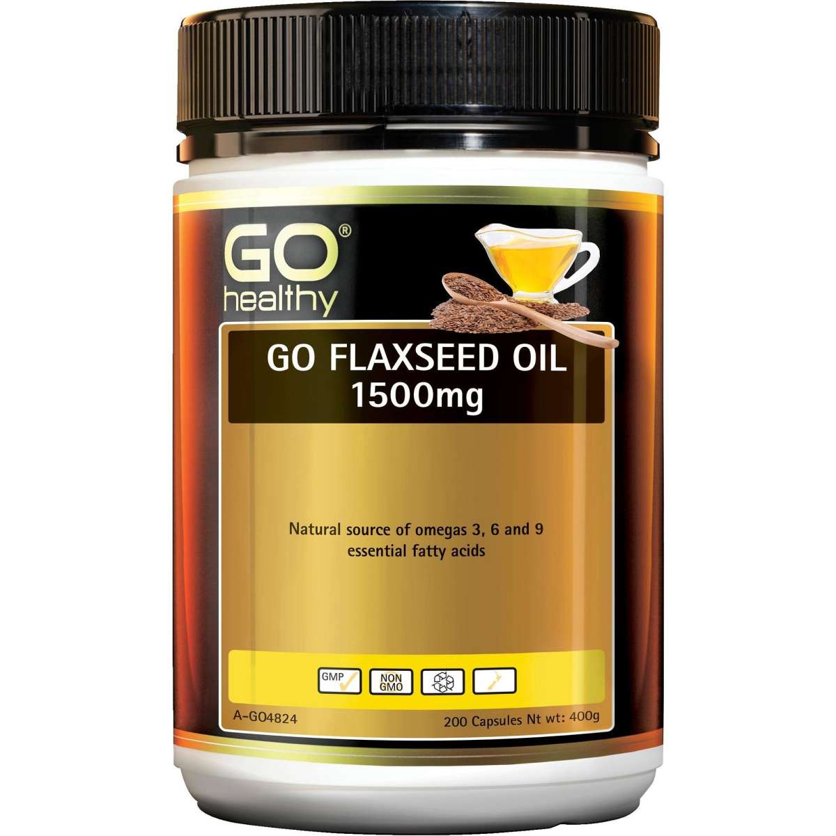 Go Healthy Flaxseed Oil 1500Mg 200 Capsules Woolworths