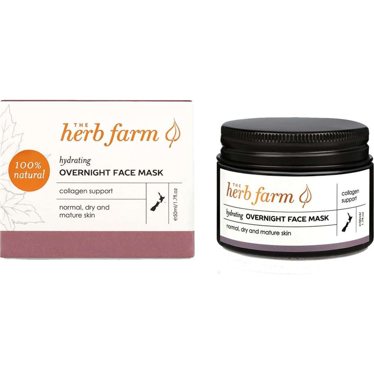 The Herb Farm Hydrating Overnight Face Mask 50ml Woolworths