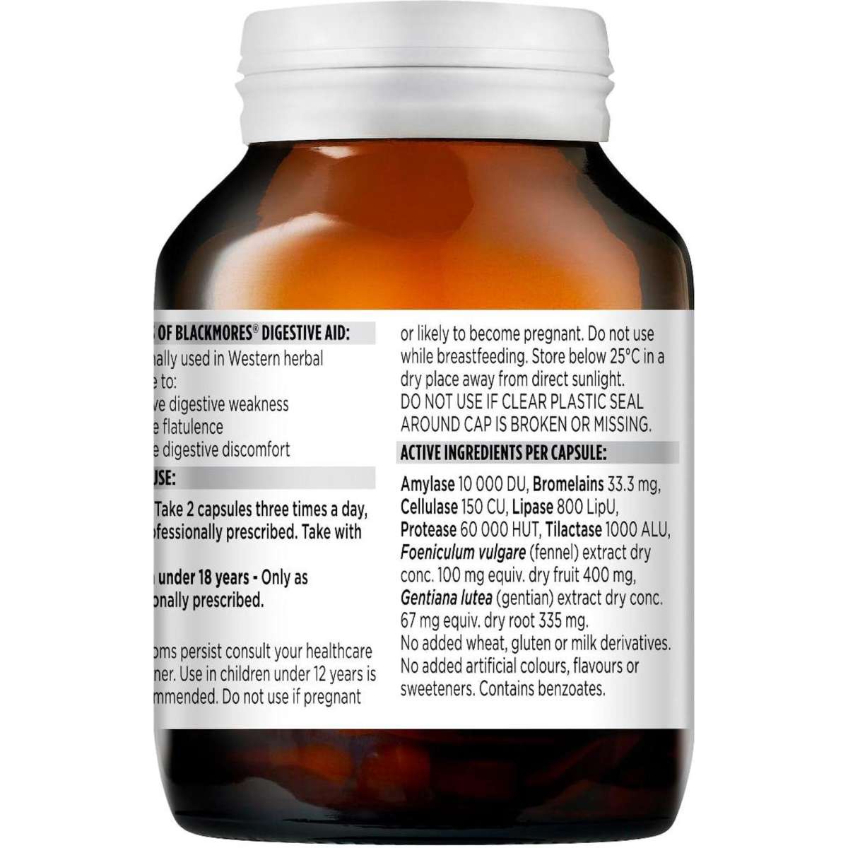 Blackmores Digestive Aid 60 Capsules Woolworths