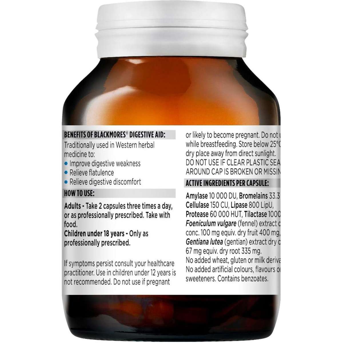 Blackmores Digestive Aid 60 Capsules | Woolworths