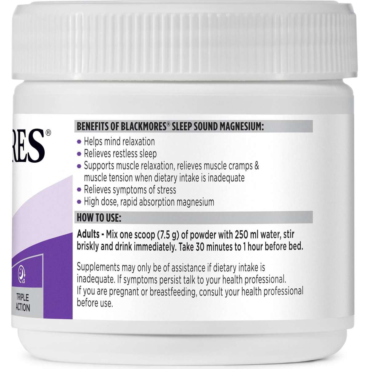 Blackmores Sleep Sound Magnesium 187.5g Woolworths