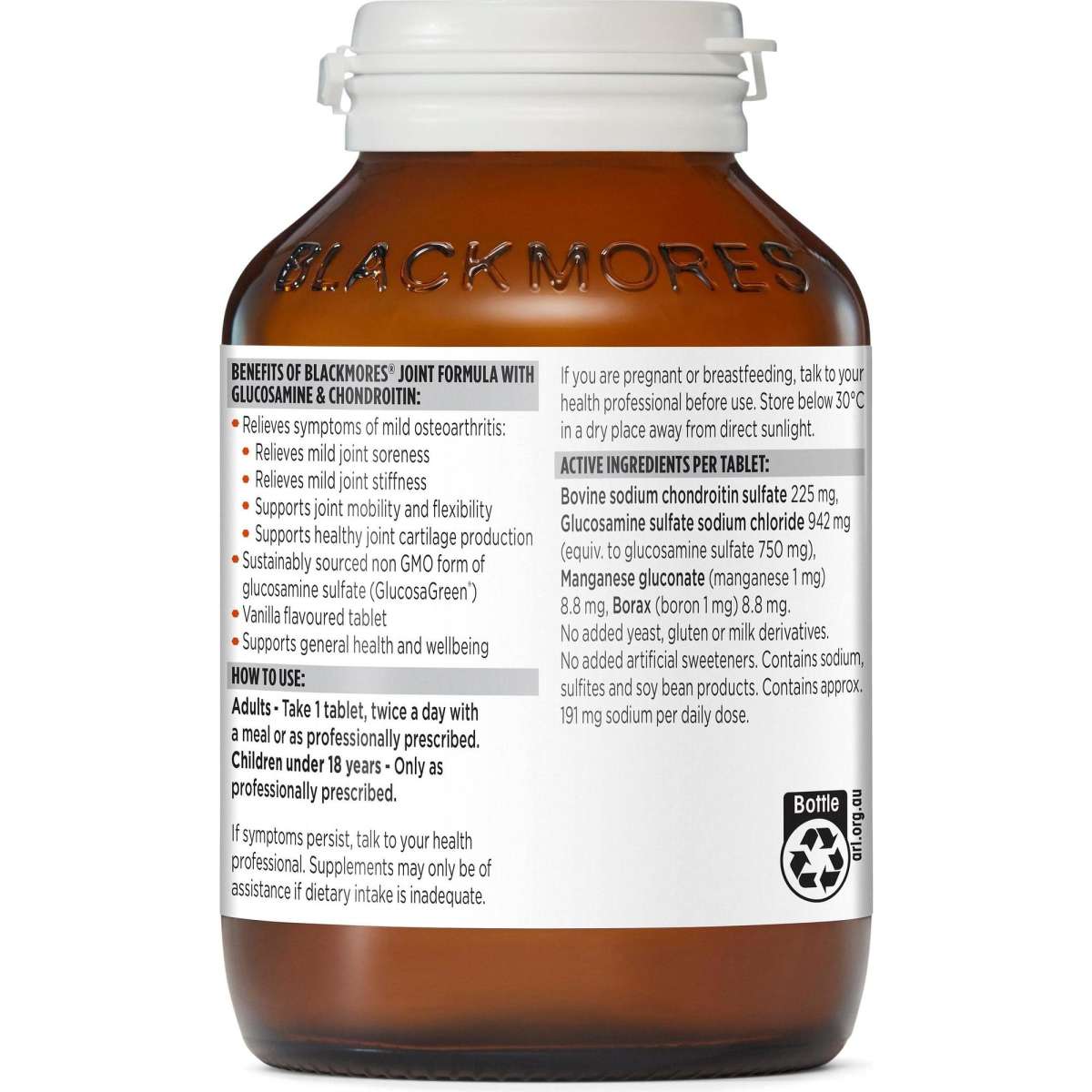 Blackmores Joint Formula With Glucosamine & Chondroitin 120 Tablets