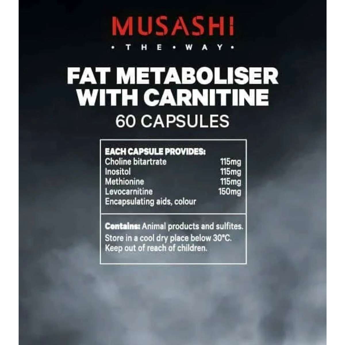 Musashi Fat Metaboliser With Carnitine 60 Capsules Woolworths