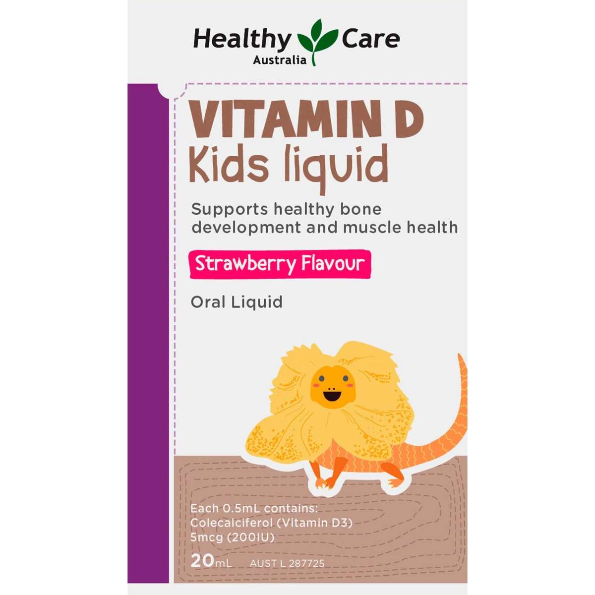 Healthy Care Vitamin D Kids Liquid 20ml Woolworths
