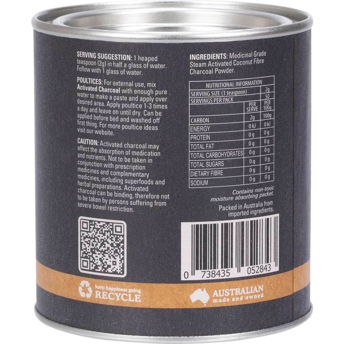 Eden Healthfoods Steam Activated Charcoal Powder 100g Woolworths