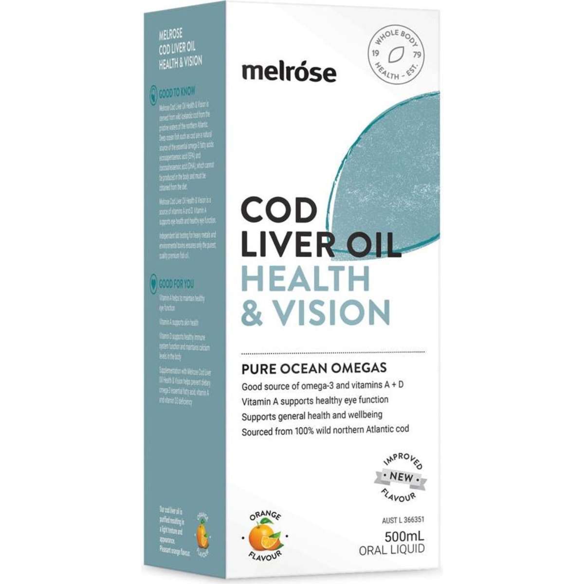 Melrose Cod Liver Oil 500ml Woolworths
